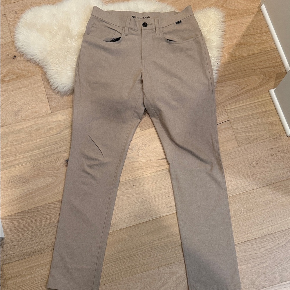 Travis Mathew Light Tan Tech Pants